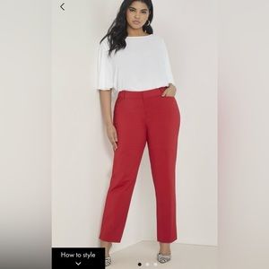 Eloquii Regular Kady pants- Size 18 Scarlet Sage